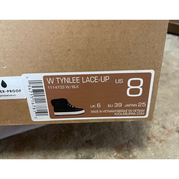 Koolaburra by UGG Tynlee Lace-Up Black 8 - Picture 9 of 11
